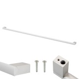 Maner Porta Leziter 768 mm Aluminiu Argintiu Cu Suruburi