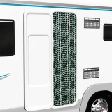 vidaXL Perdea pentru insecte, verde și alb, 56x200 cm, chenille 377383