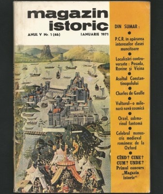 MAGAZIN ISTORIC - ANUL V, NR. 1 (46) - IANUARIE, 1971 foto