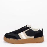 Cumpara ieftin Sneakers negrii cu talpa groasa 8921 M2