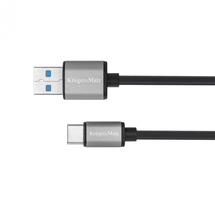 Cablu Kruger&amp;Matz USB 3.0 - USB Tip C 5 Gbps 1 m