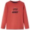 Tricou pentru copii cu m&acirc;neci lungi roșu ars 92