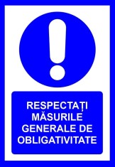 placuta respectati masurile generale de obligativitate foto