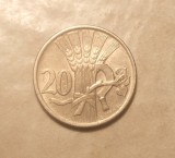 CEHOSLOVACIA 20 HALERU 1921 XF