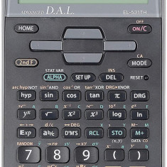 Calculator Stiintific, 10 Digits, 273 Functii, 161x80x15mm, Dual Power, Sharp El-531thgr-negru/gri