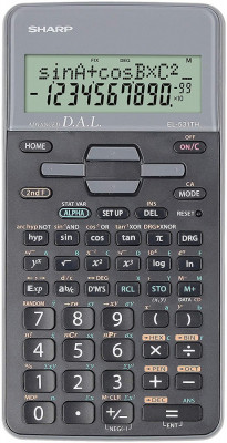 Calculator Stiintific, 10 Digits, 273 Functii, 161x80x15mm, Dual Power, Sharp El-531thbgr-negru/gri foto