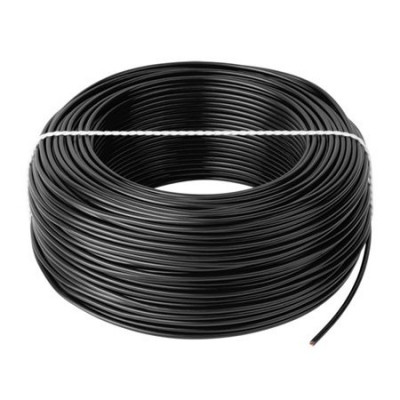 Cablu litat cupru tip LGY, 1 mm, 100 m, Negru foto