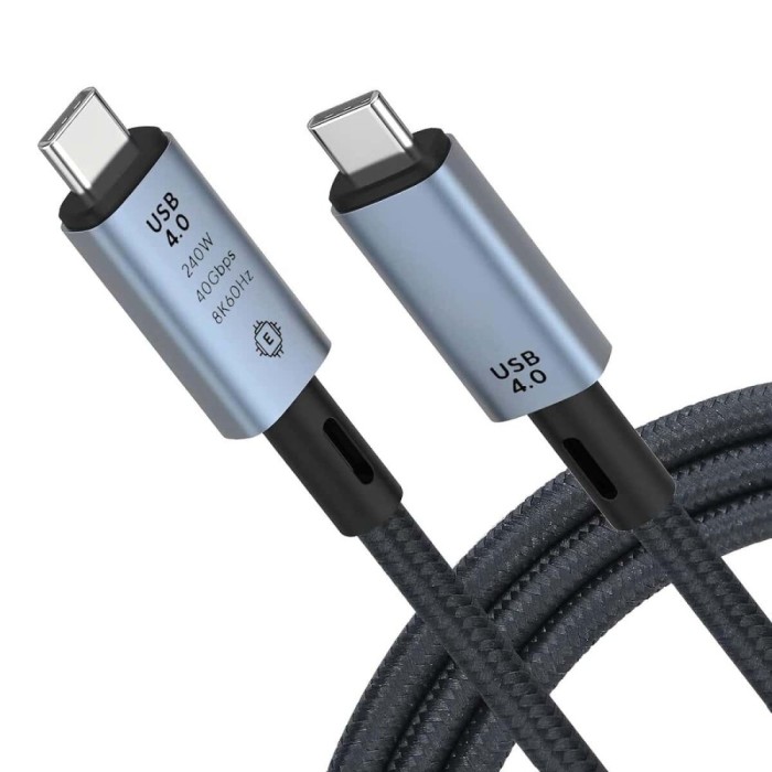 Cablu USB-C tata la USB-C tata 1m v3.0 240W 40Gbps 8K 60Hz