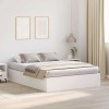 VidaXL Cadru de pat Alb 200 x 140 x 31.5 cm Lemn compozit