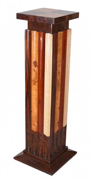Piedestal Art Deco din lemn masiv furniruit CAT053
