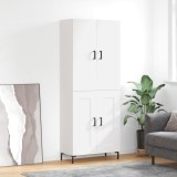 vidaXL Dulap &icirc;nalt, alb, 69,5x34x180 cm, lemn compozit