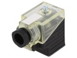 Conector cu Valvă Mamă 18mm 3 PIN 90&deg;