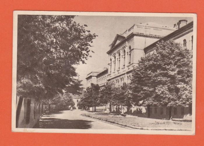 AMS @ - CARTE POSTALA, CLUJ - UNIVERSITATEA &bdquo;VICTOR BABES&rdquo;, 1957, CIRCULATA