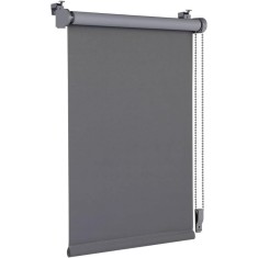 Jaluzea Termica Blackout 75 x 160 cm, Latime material 71 cm, Gri, Fara Gaurire, cu Strat Intunecat si Certificare Oeko-Tex 100 160 cm 75 CM