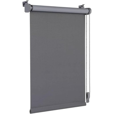 Jaluzea Termica Blackout 75 x 160 cm, Latime material 71 cm, Gri, Fara Gaurire, cu Strat Intunecat si Certificare Oeko-Tex 100 160 cm 75 CM foto