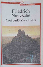 COSI PARLO ZARATHUSTRA-FRIEDRICH NIETZSCHE foto