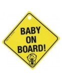 Semn de avertizare Baby on Board! cu ventuza