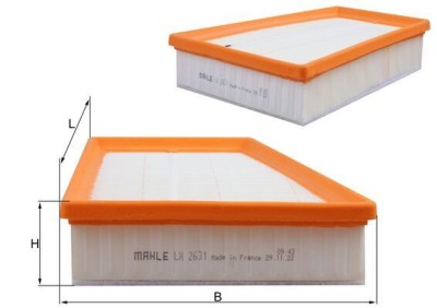 MAHLE LX 2631 Filtru aer foto