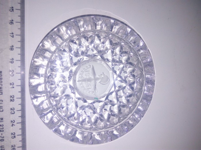 DECOR STICLA / CRISTAL ? SIMBOL ROZA VANTURILOR / CASCHETA -1961