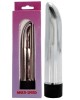 Vibrator Mini Lady Finger Clasic Silver, 13cm, ABS, Baterie AA, Vibratii Reglabile, Stimulare Vaginala/Anala Seven Creations