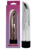 Vibrator Mini Lady Finger Clasic Silver, 13cm, ABS, Baterie AA, Vibratii Reglabile, Stimulare Vaginala/Anala Seven Creations