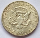 386. Moneda SUA 50 Cents / Half Dollar 1968 (Kennedy) (Argint)
