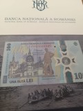 Bancnotă 100 lei Regele Carol I &ndash; ediție aniversară BNR (UNC, mapă originală)