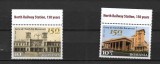 ROMANIA 2022 - GARA DE NORD -150 DE ANI, SERIE DIN COALA DE POSTA, MNH - LP 2387, Nestampilat