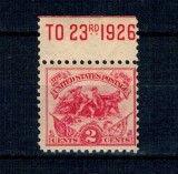 SUA 1926 - Bătălia de la White Plains, neuzat, cu inscripție marginala