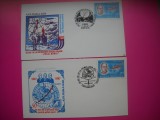 HOPCT PLIC LOT NR 15 SET 2 PLICURI 50 ANI INFIINTAREA STATIEI POLARE POLUL NORD 1 - 1987 ALBA IULIA -ROMANIA