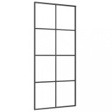 Cumpara ieftin Usa glisanta, negru, 90x205 cm, aluminiu si sticla ESG