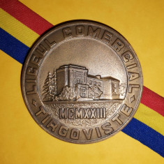 SV * Medalia LICEUL COMERCIAL TARGOVISTE * SEMICENTENAR 1923 - 1973