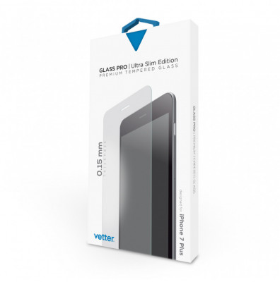 Tempered Glass Vetter Pro iPhone 7 Plus, Vetter Ultra Slim 0.15 mm Gorilla Glass, Tempered Glass Ultra foto