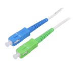 Patch Cord Fibră Optică OS2 SC/APC-SC/UPC 10m Alb