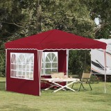 vidaXL Cort de Petrecere Pop-up Burgundy 288 x 288 x 245 cm 42019763