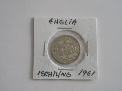 M3 C50 - Moneda foarte veche - Anglia - one shilling - 1961 foto