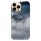 Husa compatibila cu Apple iPhone 14 Plus model Nordic art wolf, Silicon, TPU, Viceversa