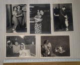 LOT 5 FOTOGRAFII VECHI ALB NEGRU , ANII 20 ,FOTO OMNIA , BD.ACADEMIEI 24 , FOTO CARMEN C VICTORIEI 50..11 X 8 CM