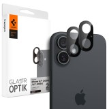 [Pachet 2x] Folie sticla camera iPhone 16 Spigen Glas.tR Optik, negru
