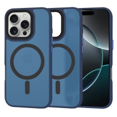 Husa iPhone 16 Pro Techsuit HaloFrost&amp;Atilde;&amp;sbquo;&amp;Acirc;&amp;nbsp;MagSafe Series, bleumarin foto