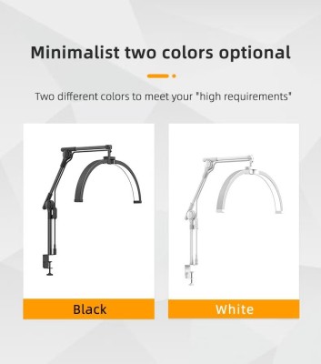 Lampă de masă fără umbră Global Fashion, albă foto