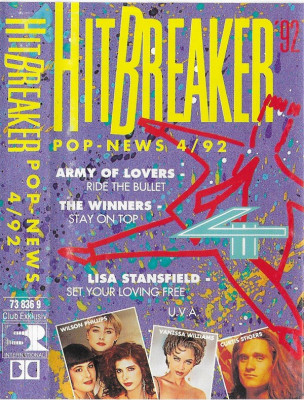 Casetă audio Hitbreaker - Pop News 4/92, originală foto