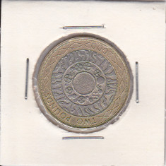 M3 C50 - Moneda foarte veche - Anglia - 2 lire sterline - 2000