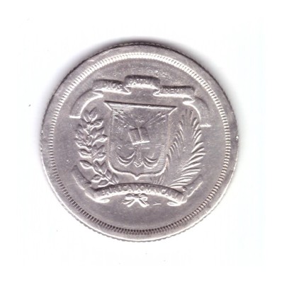 Moneda Republica Dominicana 25 centavos 1981, REPLICA foto