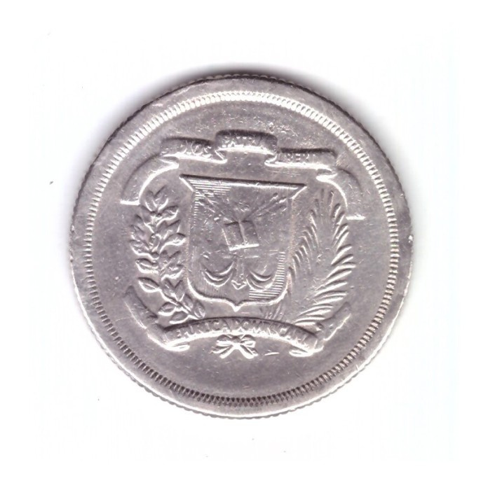 Moneda Republica Dominicana 25 centavos 1981, REPLICA