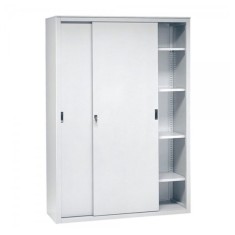 DULAP METALIC CU USI GLISANTE SI 8 RAFTURI, 1500x450x2000 mm (LxlxH), 65 kg/polita, Italia