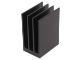 Radiator Extrudat cu Aripioare Negru 50x35x70mm