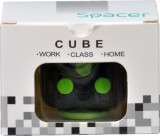 CUB ANTISTRES SPACER, FIDGET, black cu butoane green, &quot;SP-CUBE-FGET&quot;