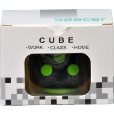 CUB ANTISTRES SPACER, FIDGET, black cu butoane green, &quot;SP-CUBE-FGET&quot;