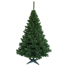 Brad de Craciun artificial cu aspect natural, inaltime 180 cm verde, suport